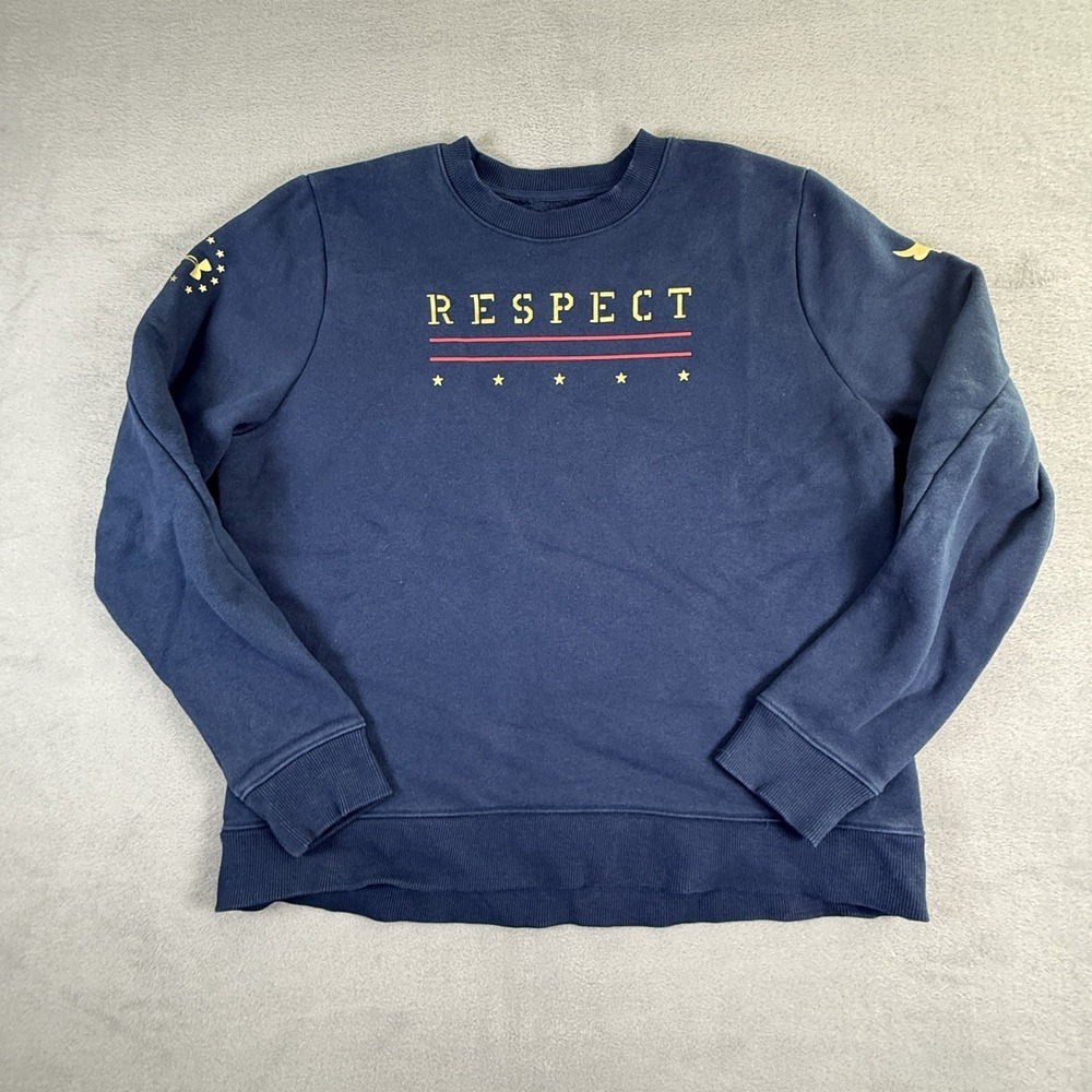 Under Armour Sweatshirt Project Rock Respect Crew Neck Long Sleeve Women XL